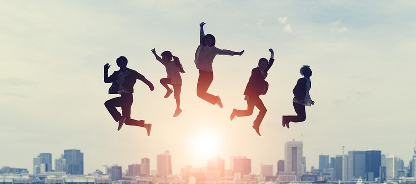 1691584968398 five boys & girls jumping out in the sky with joy